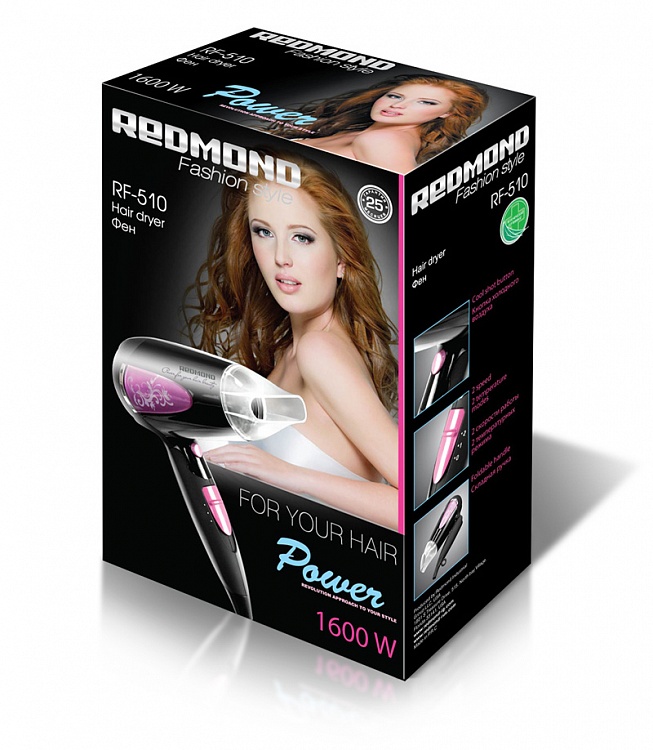 Фен REDMOND RF-510 - фото 3 - купить в интернет-магазине Редмонд