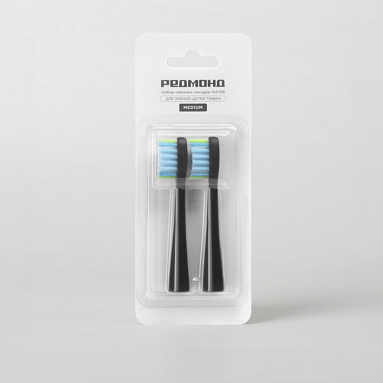 Набор сменных насадок для зубной щетки N4706 (черный) - фото 4 - купить в интернет-магазине Редмонд