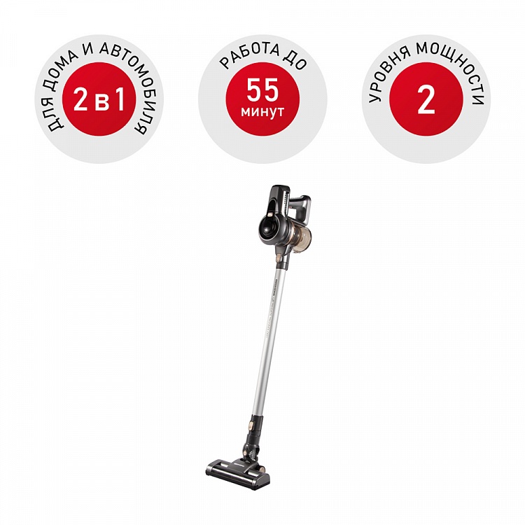 Пылесос вертикальный беспроводной REDMOND RV-UR378 - фото - купить в интернет-магазине Редмонд