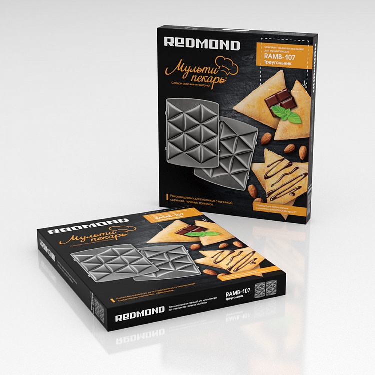 Панель "Треугольник" для мультипекаря REDMOND (форма для сырников и печенья) RAMB-107 - фото 4 - купить в интернет-магазине Редмонд