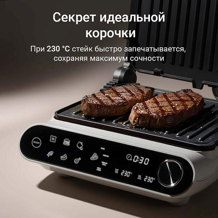 Гриль РЕДМОНД SteakMaster GM303 (бежевый) - фото 8 - купить в интернет-магазине Редмонд