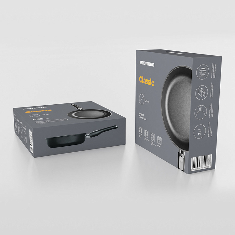 Сковорода REDMOND Black 28 см PF5513 - фото 9 - купить в интернет-магазине Редмонд