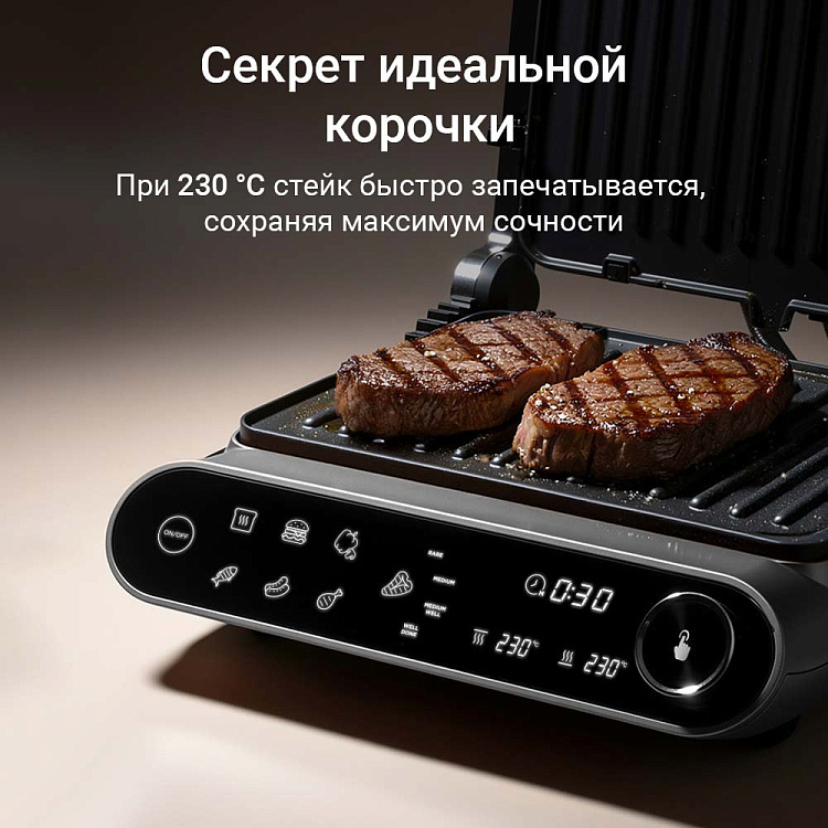 Гриль РЕДМОНД SteakMaster GM303 (серый) - фото 8 - купить в интернет-магазине Редмонд