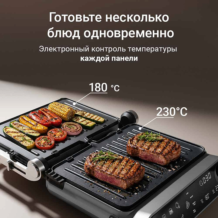 Гриль РЕДМОНД SteakMaster GM303 (серый) - фото 7 - купить в интернет-магазине Редмонд