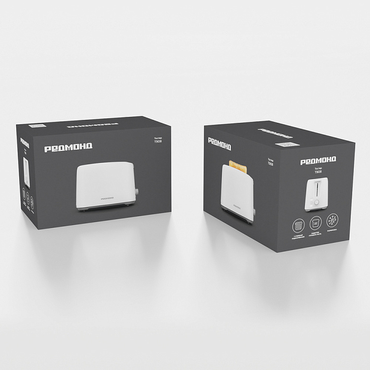 Тостер РЕДМОНД T908 (белый) - фото 4 - купить в интернет-магазине Редмонд