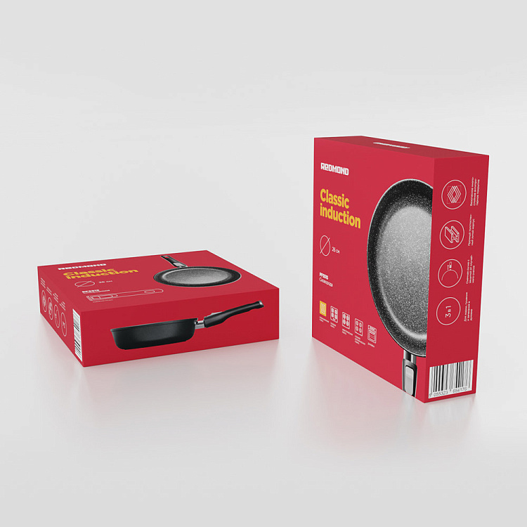 Сковорода индукционная REDMOND Black & Stone 26 см PF5515 - фото 8 - купить в интернет-магазине Редмонд