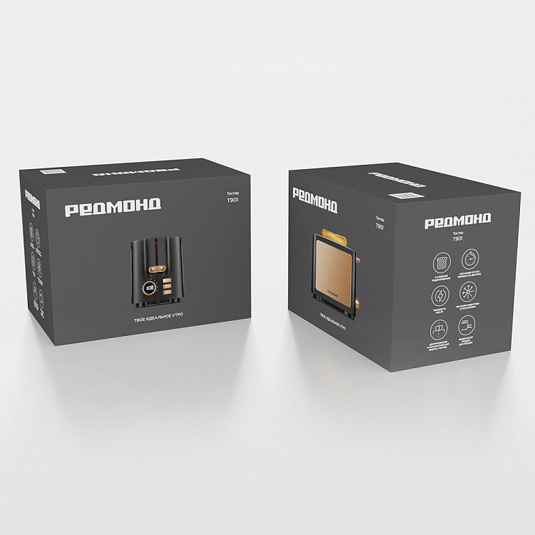 Тостер РЕДМОНД T901 (бронза) - фото 10 - купить в интернет-магазине Редмонд