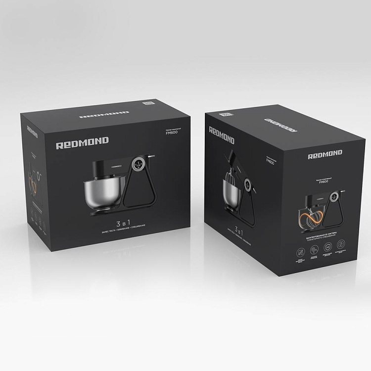 Планетарный миксер REDMOND FM600 (серый) - фото 10 - купить в интернет-магазине Редмонд