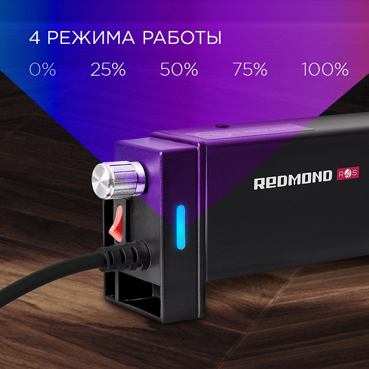 Обогреватель REDMOND SkyHeat 7001S (черный) - фото 3 - купить в интернет-магазине Редмонд