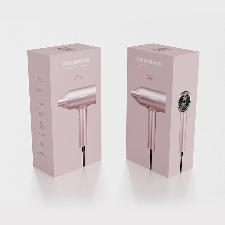 Фен РЕДМОНД HD1702 (розовый) - фото 10 - купить в интернет-магазине Редмонд
