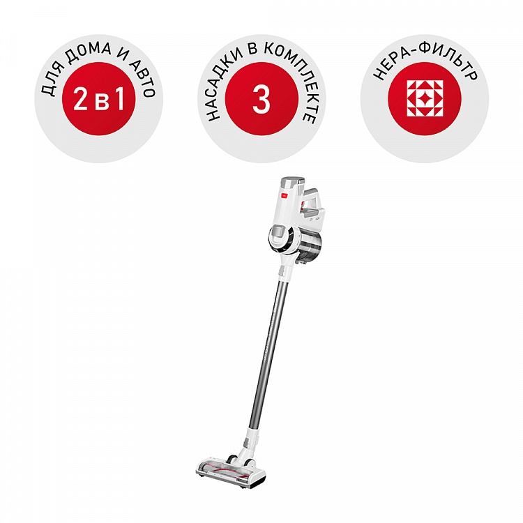 Пылесос вертикальный беспроводной REDMOND RV-UR360 - фото - купить в интернет-магазине Редмонд