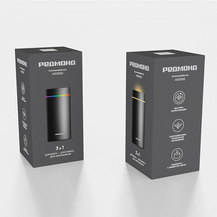 Аромадиффузор РЕДМОНД AD3302 (черный) - фото 10 - купить в интернет-магазине Редмонд