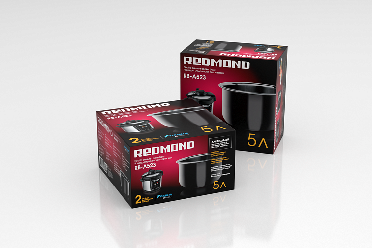 Чаша c антипригарным покрытием РЕДМОНД RB-A523 (RIP-A4) - фото 2 - купить в интернет-магазине Редмонд