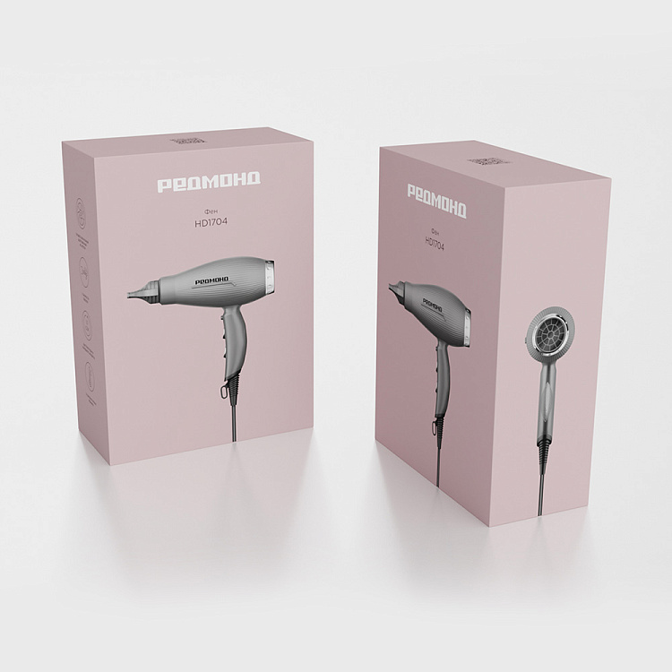 Фен РЕДМОНД HD1704 (cерый) - фото 9 - купить в интернет-магазине Редмонд