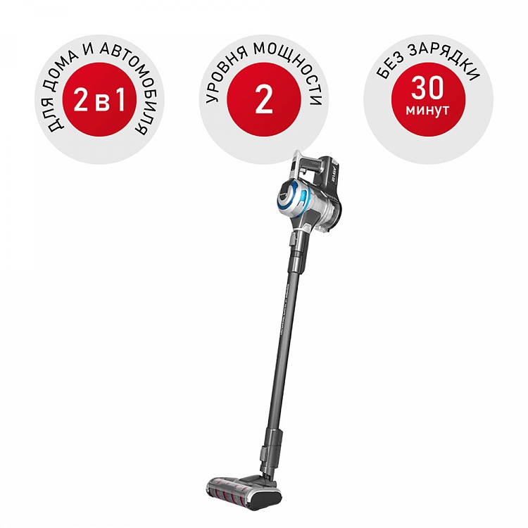 Пылесос вертикальный беспроводной REDMOND RV-UR380 - фото - купить в интернет-магазине Редмонд