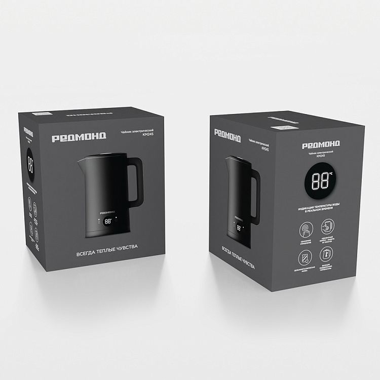 Электрический чайник РЕДМОНД KM245 (черный) - фото 8 - купить в интернет-магазине Редмонд