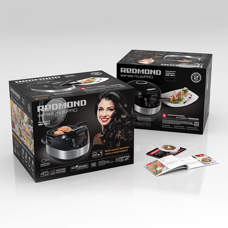 Мультикухня REDMOND RMK-M911 со сковородой, подъемный нагревательный элемент - фото 11 - купить в интернет-магазине Редмонд