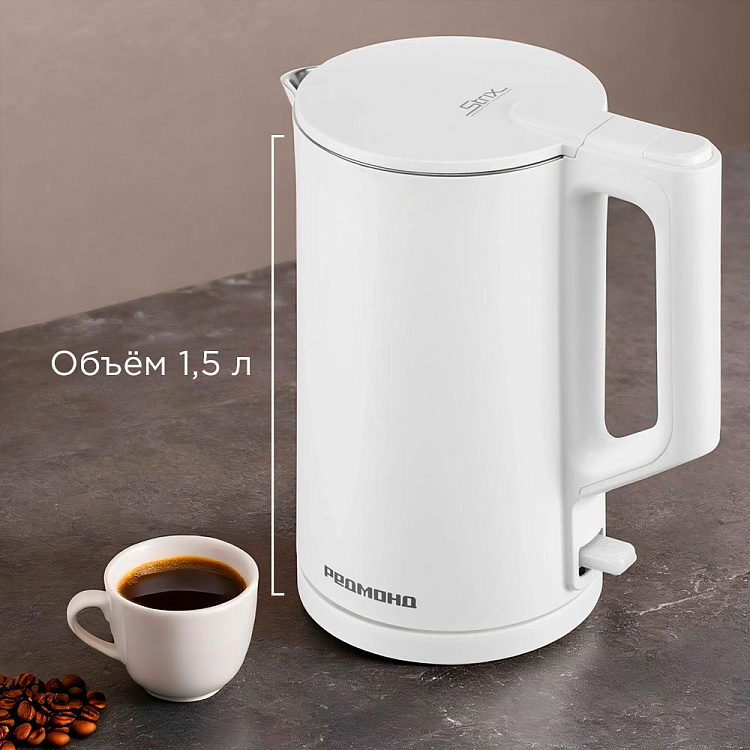 Электрический чайник РЕДМОНД KM243 (белый) - фото 6 - купить в интернет-магазине Редмонд