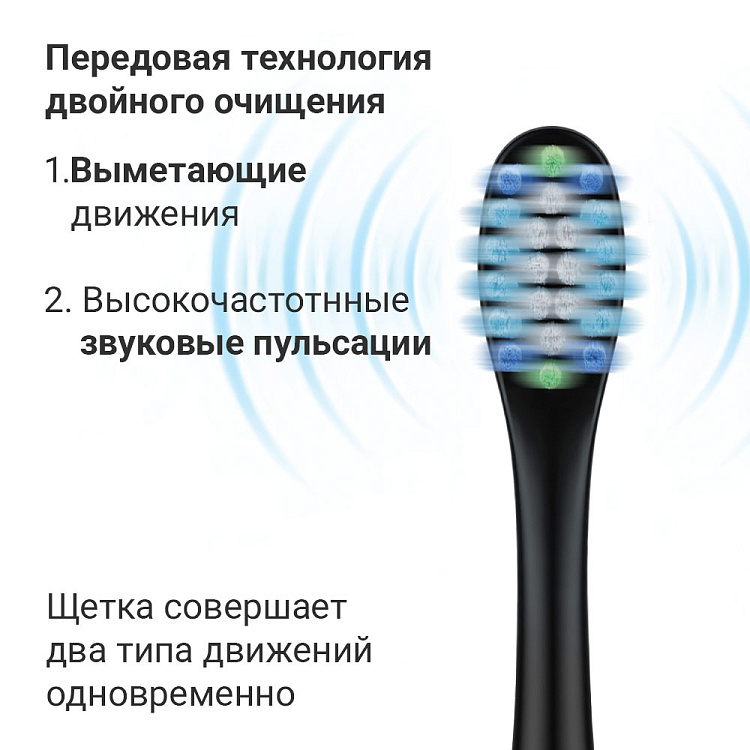 Электрическая зубная щетка РЕДМОНД TB4604 (черный) - фото 2 - купить в интернет-магазине Редмонд