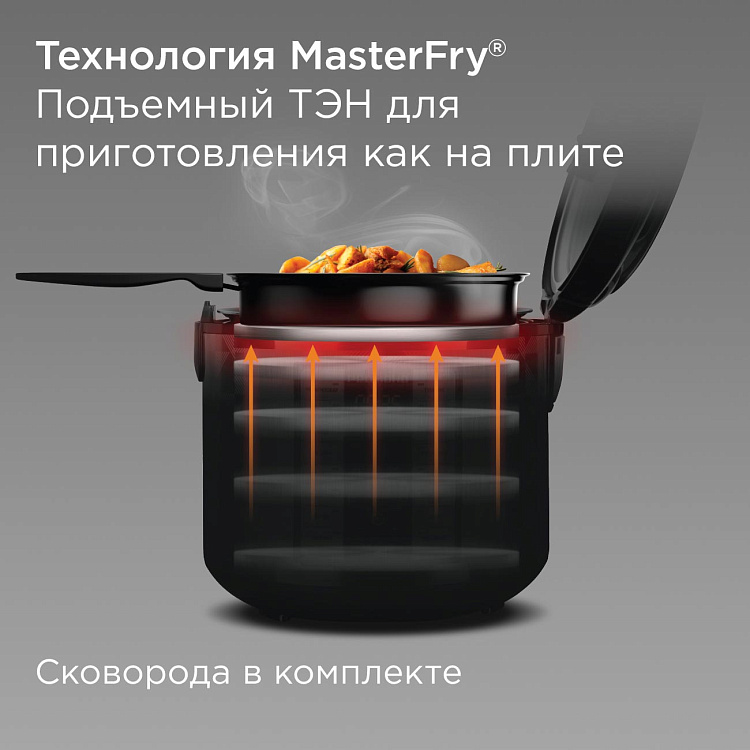 Мультикухня РЕДМОНД RMK-M271 со сковородой, подъемный нагревательный элемент - фото 2 - купить в интернет-магазине Редмонд