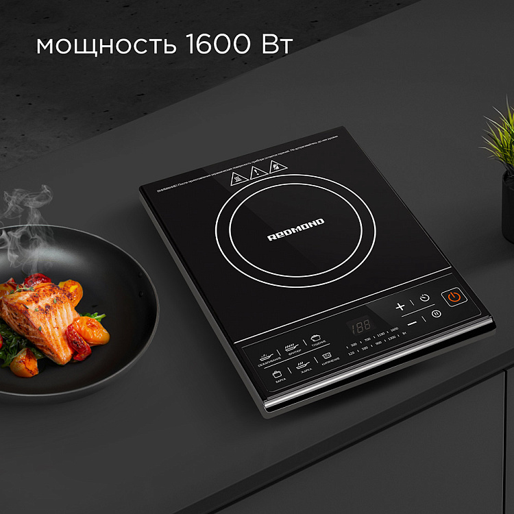Электроплита индукционная РЕДМОНД RIC-4601 - фото 2 - купить в интернет-магазине Редмонд