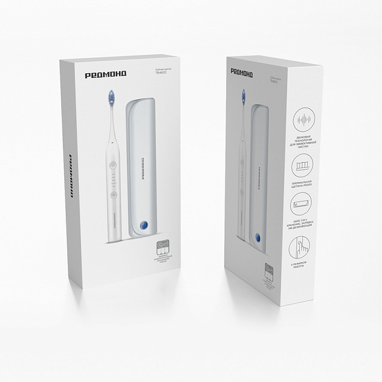 Электрическая зубная щетка РЕДМОНД TB4602 (белый) - фото 13 - купить в интернет-магазине Редмонд