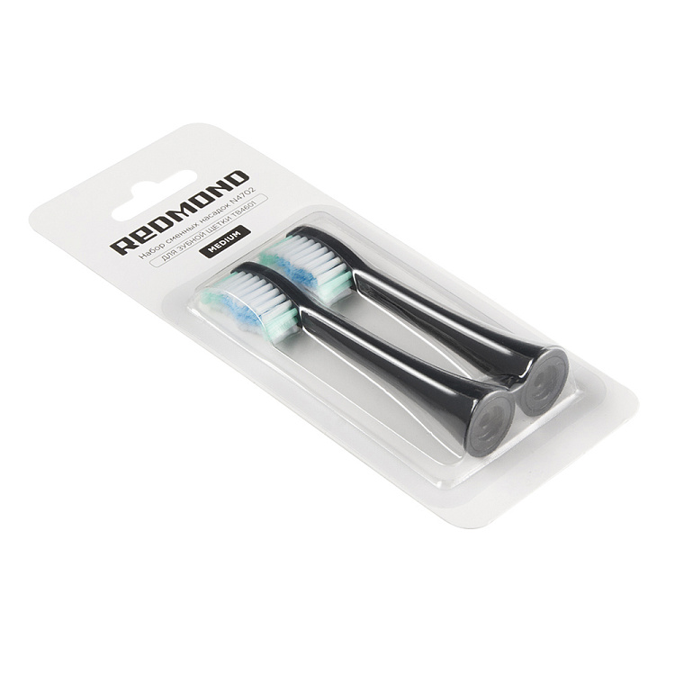 Набор сменных насадок REDMOND N4702 для зубной щетки (черный) - фото 5 - купить в интернет-магазине Редмонд