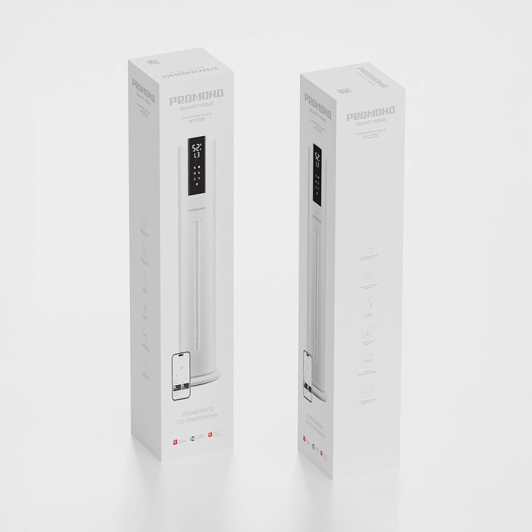 Умный напольный увлажнитель воздуха РЕДМОНД HF2213S (белый) - фото 11 - купить в интернет-магазине Редмонд