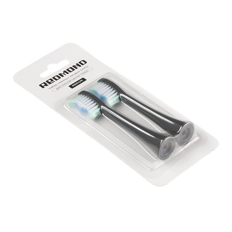 Набор сменных насадок REDMOND N4702 для зубной щетки (серый) - фото 5 - купить в интернет-магазине Редмонд