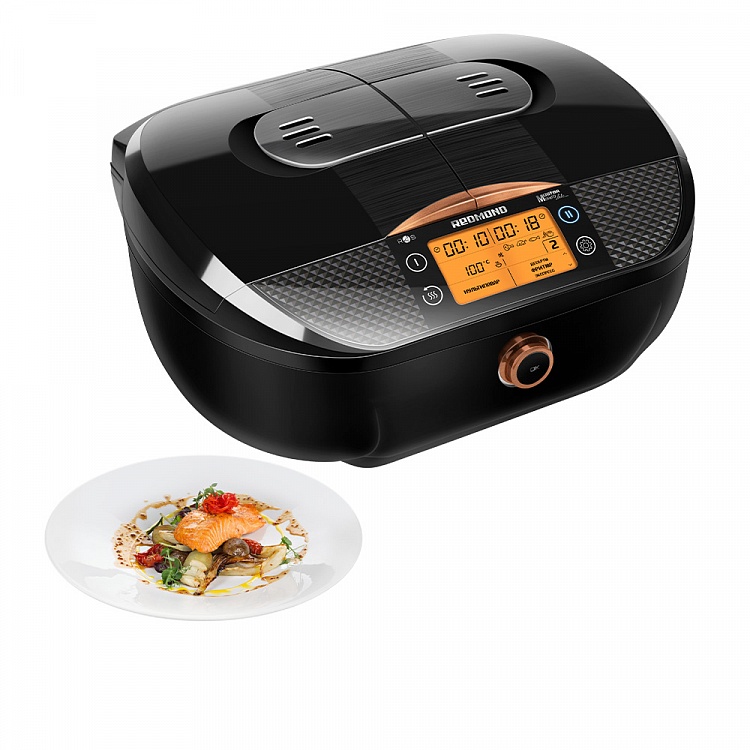 Мультиварка REDMOND SkyCooker CBD100S с двумя чашами - фото 2 - купить в интернет-магазине Редмонд