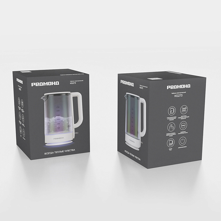 Электрический чайник РЕДМОНД KG273 (белый) - фото 11 - купить в интернет-магазине Редмонд