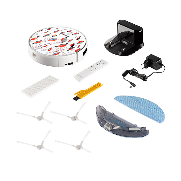 Умный робот-пылесос REDMOND RV-R640S WiFi (снегири) - фото 10 - купить в интернет-магазине Редмонд