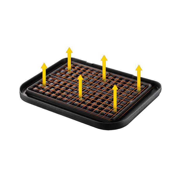 Комплект панелей "Венские вафли" для гриля РЕДМОНД RGP-03 - фото 3 - купить в интернет-магазине Редмонд